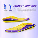 VALSOLE Heavy Duty Support Pain Relief Orthotics - 220+ lbs Plantar Fasciitis High Arch Support Insoles for Men Women, Flat Feet Orthotic Insert, Work Boot Shoe Insole, Absorb Shock with Every Step - MEN 8-8 1/2 | WOMEN 10-10 1/2--(270mm) / Yellow & Purpl — 3