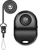 [Upgraded] Bluetooth 5.0 Remote Shutter for iPhone & Android Camera Wireless Remote Control Selfie Button for iPad iPod Tablet, HD Selfie Clicker for Photos & Videos (Black) photo 1
