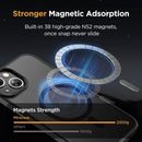 Miracase Magnetic for iPhone 15 Case (Compatible with MagSafe)（with 2X Screen Protectors） Military-Grade Protection, Anti-Fingerprint Translucent Matte Phone Cover for iPhone 15 6.1 inch, Black — 4