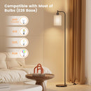 SIBRILLE Floor Lamp with Linen Shade, Dimmable Tall Standing Lamp with Remote Control & 3 Color Temperatures, Modern… — 5