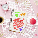 36Pcs Journal Stencils, Planner Stencils for Journaling Scrapbook Notebook | White — 4