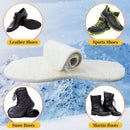 Janmercy 3 Pairs Wool Fleece Insoles, Adjustable Warm Fuzzy Inserts — 7