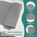 Silicone Dish Drying Mat for Kitchen Counter, 23" x 17" Grey-1pcs — 3