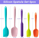 Silicone Spatula Set,5 Piece Food Grade Rubber Spatulas,Multicolor — 2