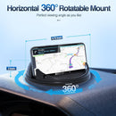 Loncaster Car Phone Holder, Car Phone Mount Silicone Car Pad Mat for Various Dashboards, Slip Free Desk Phone Stand Compatible with iPhone, Samsung, Android Smartphones, GPS Devices and More, Black | Black-2pack 360° Rotatable photo 2