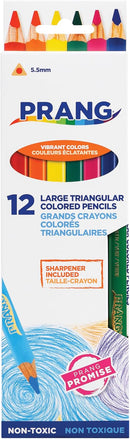 Prang Triangular Colored Pencils With Sharpener, Assorted Colors | 1 — 1