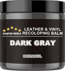 STARTSO WORLD Leather Recoloring Balm, Dark Gray Leather Repair Kit for Furniture, Leather Dye, Leather Color Restorer for Couches — 1