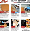 Fiebing's Leather Dye (4 Fl Oz, Mahogany) - Alcohol-Based, Penetrating, Permanent Dye for Shoes, Boots, Belts, Bags, Furniture - Includes Wool Dauber Applicator - Recolor & Restore Leathercraft — 4
