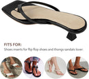 (2 Pairs)Pigskin Flip Flop Insoles Arch Support Non Slip, Cuttable Thong Sandal Cushion Inserts Women Men for Sweaty Feet, Adhesive Flip flop Toe Padding Protectors Relief Blister Rub Pain. 8-12 Size — 5