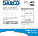 Darco Body Armor Toe Guard Womens Square — 5
