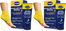 Dr. Scholl's Rough,Dry Foot Renewal Ultra Overnight Treatment-Overnight Foot Cream 3oz with Aloe,Coconut Oil,Urea &Heel Sleeve Socks,Deeply Moisturize & Soften Feet,Dermatologist Tested,(Pack of 2) — 1