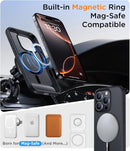 Temdan Magnetic Compatible with iPhone 16 Pro Max Case, [Built-in Invisible Kickstand][Compatible with MagSafe] [Military Grade Shockproof] Slim Translucent Matte Phone Case for iPhone 16 Pro Max 6.9" — 4