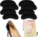 4D Heel Grip Pads for Too Big Shoes, Reduce Rubbing, Enhance Fit & Comfort - Black | 4 - Pairs — 1