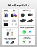 Belkin USB C to USB C 240W Braided Cable 3.3ft Fast iPhone Charger Cord 6