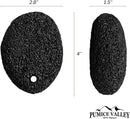 Pumice Stone for Feet - Natural Foot Scrubber for Dead Skin Callus Removal - Black — 5