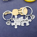 Vadaka Couple Keychain Gifts for Girlfriend Boyfriend Puzzle Couple Keychain for Him Her Matching Couples Key Chain set Couples Jewelry Gift for Valentines Day Anniversary Christmas — 2