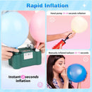 Electric Balloon Pump, Portable Electric Balloon Blower Machine Balloon Air Pump Dual Nozzle 110V 600W Balloon Inflator for Party Decorations | Dark Green — 6