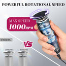 krofaue 1000RPM Electric Callus Remover - Professional Aluminum Foot File Adjustable Pedicure Tool with 60pcs Sandpaper Discs for Dead Skin at Home — 2