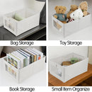 Fordonral 4 Pack Linen Storage Bins, Storage Containers for Organizing Clothing, Jeans, Toys, Books, Shelves, Closet, Wardrobe - Closet Organizers and Storage, Large Storage Boxes Baskets with Window — 2