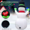 FunFanso 7 FT Christmas Inflatables Snowman Outdoor Decorations, Giant Blow up Snow Man Yard Decor Built-in Bright LED Light Wear Magic Hat, Weatherproof Holiday for Garden Patio Lawn Party Xmas Gifts — 5