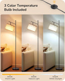 EDISHINE Modern Black Floor Lamps for Living Room, 64.7" Arc Standing Lamp — 2