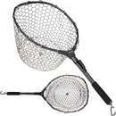 PLUSINNO Fly Fishing Net, Bass Trout Landing Net, Folding Fishing Nets Fresh Water, Safe Fish Catching or Releasing | 16 x 13 Hoop Size (28Extend Length) — 1