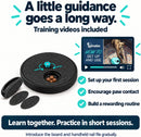 Dog Nail Scratch Board with Treats for Medium & Large Dogs 25lb+ – Spinning Filing Disk with Handheld Filer for Back Nails & Dewclaws, Adjustable Difficulty, 3 Replacement 80-Grit Discs — 7