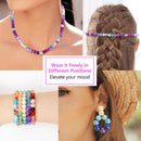 XSEINO 192 Colors 4800pcs 8mm Dream Candy Colorful Series Glass Beads Bracelet Making Kit,8 Box Different Unique… — 6