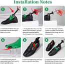 Shoe Stretcher Shoe Trees,Adjustable Length & Width for Men and Women,4-Way Adjustable Shoe Expander Widener | green — 5