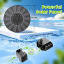 SZMP Solar Fountain 2026 Upgrade, Solar-Powered Bird Bath Fountain with 4 Fixed Rods & 7 Nozzles for Garden, Pond, Pool, and Patio – No Battery Required, Attracts Hummingbirds & Wildlife | Black — 5