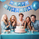 Happy Birthday Banner Birthday Party Banner NO DIY Happy Birthday Sign — 6