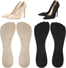 2 Pair Insoles for Heels, High Heel Shoe Gel Insoles Women - Black+beige - 2black+2beige — 1