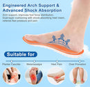 Steppers Insoles for Men Women, 4D Cloud Insoles, Comfortable Breathable Cushioning Boot Shoe Inserts with Arch Support, Foot Pain & Fatigue Relief (1Pair-Orange, Men 9-10/Women 11-12) — 6