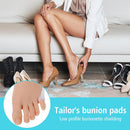 Dimeho Tailor's Bunion Pads 8 Pack Soft Gel Bunionette Cushions Pinky Toe Protector Tailors Bunion Corrector for Pain Relief fit Women Men Gel Bunion Shiel for Foot | Transparent — 6