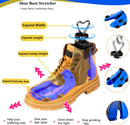 Shoe Stretcher Men Women Boot Stretcher Adjustable Width and Length Widener Expander Wide Feet Boot Stretcher | blue | 2 — 3