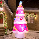 KOOY 7FT Christmas Inflatable Outdoor Decoration, Christmas Pink Tree Outdoor Blow up Yard Decorations with LED Light Up for Xmas New Year, Winter Outdoor Xmas Decor for Yard Holiday Party Lawn Décor — 2