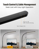 SUPERDANNY Eye-Caring LED Desk Lamp Work Lamp Office Lamp with Side Clamp — 4