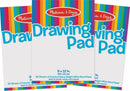 Melissa & Doug Drawing Paper, Sketch Pad, 3-Pack Bundle for Coloring, Writing or Painting (9 x 12 inches) - 50 Sheets Each, Kids Drawing Pad & Art Supplies for Kids Ages 3+ - FSC Certified — 1