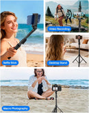 Extendable Phone Tripod for iPhone, Selfie Stick with Remote & Phone Holder photo 6