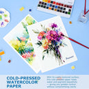 Pacocoast 9"x12" Cold Press Watercolor Paper Pad, 3Pack, Glue Bound, Teal | 9" x 12"(Pack of 3) — 3