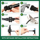Drip Irrigation System for Garden, 2026-Upgraded Quick Connect Garden Watering Kit All-in-One with 1/2 inch 1/4 inch Irrigation Tubing for Garden, Lawn, Greenhouse, Raised Beds (233FT) — 7