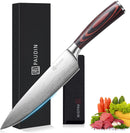 PAUDIN Chef Knife, 8 Inch High Carbon Stainless Steel Sharp Kitchen Knife with…