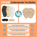 ZAIWOO Women's Metatarsal Pads, Invisible Comfort & Pressure Relief 2 Pairs 5
