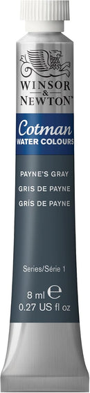 Winsor & Newton Cotman Watercolor Paint, 8ml Tube, Payne's Gray | 0.27-oz Tube — 1