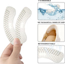 DIAFEBWANGHH4 Pairs Heel Pads Heel Grips Gel Heel Pads,Heel Inserts Gel Heel Cushion Inserts Blister Prevention,Silicone Heel Protector Large Inserts Shoes Cushion 4D,Stickers Heels (4) — 3