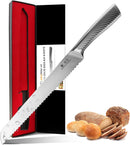 imarku Bread Knife 10 Inch: Japanese High Carbon Stainless Steel — 1
