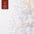 Best Choice Products White Christmas Tree 6ft Pre-Lit Artificial Pine Tree Premium Holiday Decoration w/Warm White Lights, Stand, Easy Assembly — 8