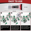 2 PCS 110ml B7000 Rhinestone Glue Clear, Bedazzling Glue for Craft, Jewelry — 2