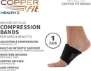 Copper Fit CFACBP Health Unisex Arch Relief Plus with Built-In Orthotic Support, Black — 2