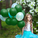 RUBFAC 87pcs Dark Green Balloons Different Sizes 18 12 10 5 Inch for Garland Arch, Green Latex Balloons for Birthday Party Baby Shower Wedding Halloween Christmas Party Decoration — 7